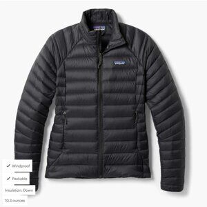 Patagonia Down Sweater in Black, Size Medium